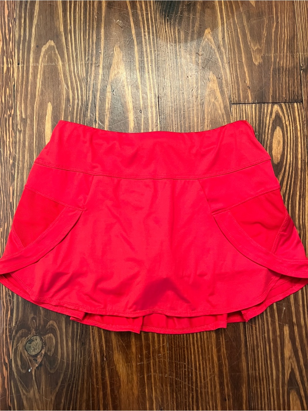 LUCKY IN LOVE Women`s Pulse Wave Tennis Skirt Pickleball Red - Picture 2 of 6